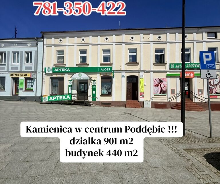 Kamienica inwestycyjna w samym sercu Poddębic